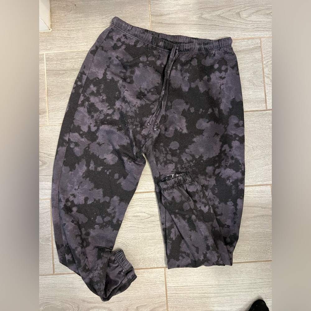 Purple bleach sweatpants